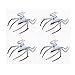 Produktbild EHAO 4 Stück Auto 3D Logo Metall Spider Chrome Emblem Abzeichen Aufkleber Selbstklebendes Abzeichen Aufkleber Superher (Silber)
