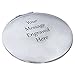 Round Shape Personalised Compact Mirror, Engraved with a Message of your Choice