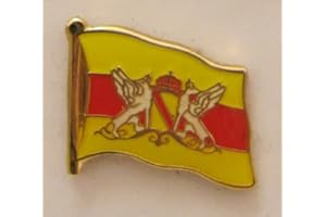 BUDDEL-BINI VERSAND Pin Anstecker Flagge Fahne Baden Flagge Flaggenpin Badge Button Flaggen Clip Anstecknadel