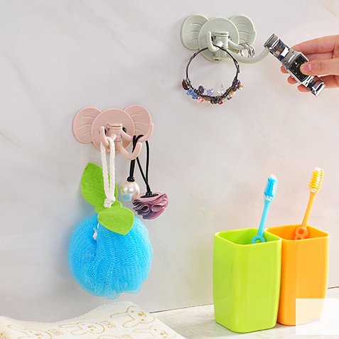 Cisixin Haken Selbstklebend Wandhaken ohne Bohren Tierhaken Kinder Schlüsselhaken für Badezimmer,Kinderzimmer,Küche,Max 3kg, 3 Stücke - 9