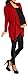 Happy Mama Women's Maternity Waterfall Cardigan Shrug Jacket Blazer UK10-18 320p (Crimson, UK 14, XL)