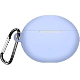 GPACK Huawei Freebuds 6i uyumlu Kulaklık Kılıfı Mat Kancalı Silikon SF13 Mavi