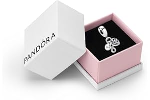 Pandora Moments Women's Sterling Silver Family Infinity Triple Dangle Charm, With Gift Box