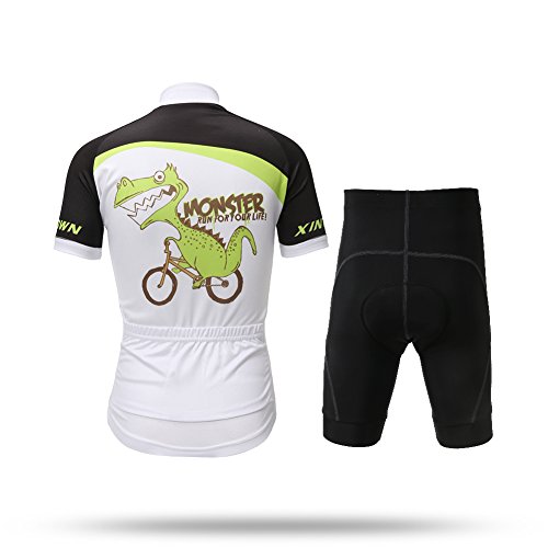 Free Fisher Kinder Radtrikot-Set (Fahrrad Trikot kurzarm + Radhose) - 2