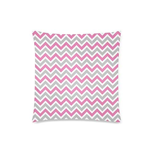 longkouishilong Fundas para Almohada Chevron Pattern Rectangle Sofa Home Decorative Throw Pillow Case Cushion Cover Cotton Polyester Twin Side Printing 18"x 18"