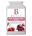 Produktbild Belle® Beet & Cherry Max 4500mg - Montmorency Kirsche und Rote Bete-Formel mit Vitamin B6, schwarzem Pfeffer-Pulver und Kurkumapüree - Verbessert den Stoffwechsel, die Immunität, die Bildung der roten Blutkörperchen, das Nervensystem, die hormonelle Aktivität, der Protein- und Glykogenstoffwechsel - Geeignet für Vegetarier und Veganer - 60 Kapseln
