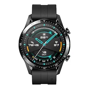Huawei GT 2 Sport Bluetooth Watch- Matte Black (2 Weeks Battery Life_Wireless_5ATM)