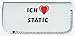 Produktbild Brillenetui mit Ich liebe Static (Vorname/Zuname/Spitzname)