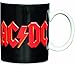 Produktbild AC/DC MUGAC01 Kaffeetasse Logo, Porzellan, schwarz, 12.5 x 8 x 9.2 cm, 1 Einheiten