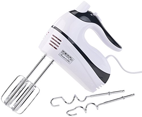 Rosenstein & Söhne Handrührer mit 5 Geschwindigkeiten & Turbo, 4 Haken, bis 500 Watt - 5