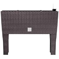 Terra Blumenkasten Rato hoch mit Bewässerungseinsatz 80 cm, braun