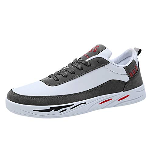 Cebbay Sneakers Hommes Étudiant Running Chaussures De Travail Chaussures De Sport Chaussures à Lacets Baskets Basses Athlétique Confortable Chaussures Polyvalentes