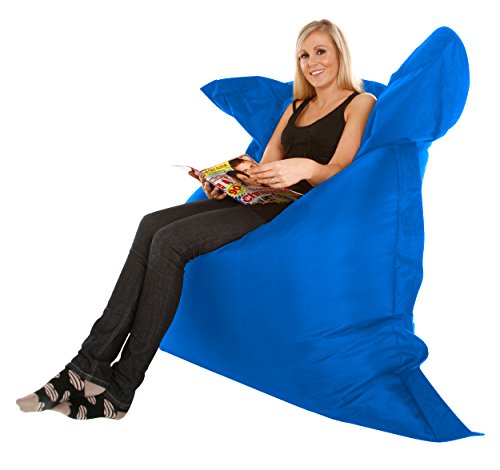 Extra Large Giant Beanbag in Blue - XXXL 180x140cm - Indoor & Outdoor Large Garden Waterproof Bean Bag