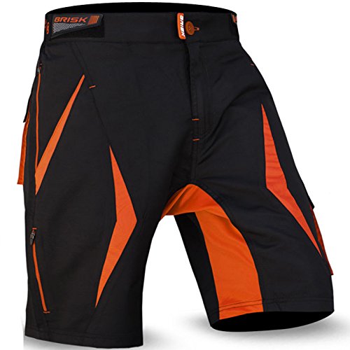 Gepolsterte Liner-Radlerhose, für MTB, Radfahren, Gelände-Fahrrad, kurz, Coolmax