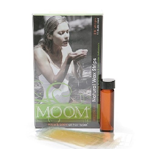 Moom, Natural Wax Strips,with Soothing Chamomile & Lavender Botanicals,20 Strips