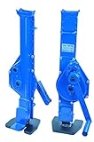 Nutzlast: 1,5t (1500 kg) Pro-Lift-Werkzeuge Stahlwinde 1,5t Stockwinde mit Ratschen-Kurbel Fußhöhe 30mm Low Steel Jack Handwinde Winde 1500kg