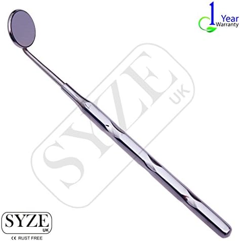 SYZE 1x Front Surface Dental Mouth Mirrors With Handles Top Quality Instruments