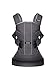 BABYBJORN Baby Carrier One (Denim Grey/Dark Grey, Cotton Mix)