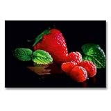 fresa y chocolate analisis  Calvendo Fresas Finas y Chocolate Dulce, 90x60 cm