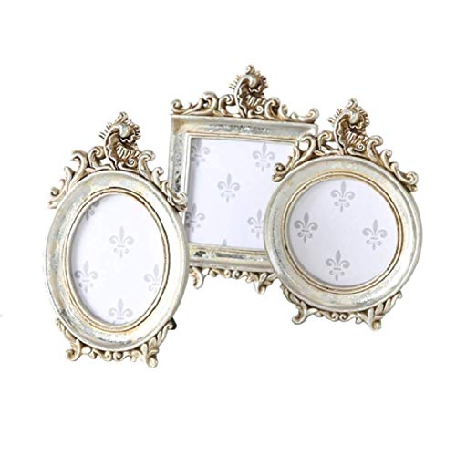 Home Collection Decorazione Accessori Set di 3 Cornici Portafoto da Tavolo