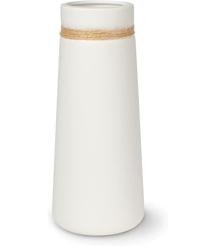 65955 - Vaso Lucca 20 X 11 Cm, Colore: Bianco