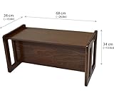 3 in 1 Multifunktionale Kindermöbel im Vierer Set Bestehend Aus einem Multifunktionalen Kindertisch oder Kindersitzbank und einer Multifunktionaler Kindersitzbank und zwei Multifunktionale Kinderstühle oder ein Multifunktionales Nest von vier Couch- Beistelltischen für Erwachsene, aus Massivem Buchenholz Dunkel Lackiert - 9