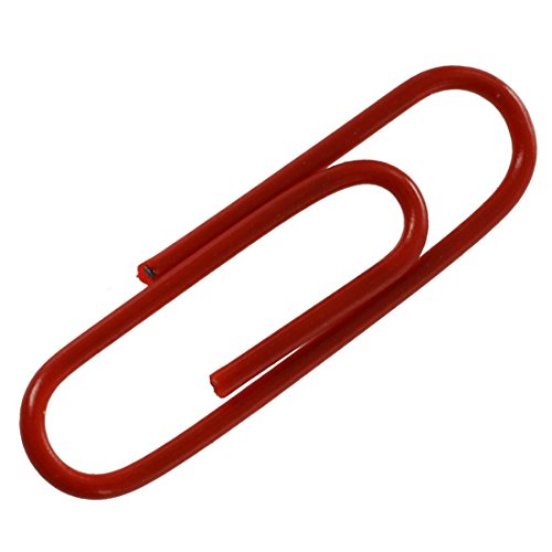 Clips de papel - SODIAL R  100pzs Clips de papel Archivos de grapas parentesis Multi 0 8 cm 2 8 cm Manchado