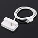 Produktbild Weißes Plastik-USB-Ladegerät und Sync-Ersatz Docking Station Cradle für Apple für iPod für Shuffle 2 2ND 3 3RD GEN 2G