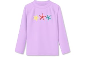 BesserBay Mädchen UV Shirt Rash Guard UPF 50+ Schwimmshirt Langarm 110-150