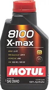 Motul 8100 X-max 0W40 API SN Fully Synthetic Gasoline and Diesel Engine Oil (1 L)