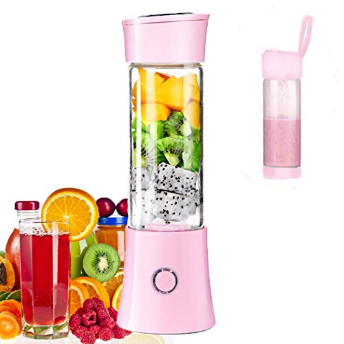 Portable Mixeur Juice Blender, Milk-Shake, Jus de Fruits et Légumes,Mixer,480ml, Sans BPA,Mini USB Blender des Smoothies,100W,pour Sport et Voyage,Maison