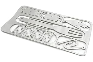 WOO LANDO Kit di sopravvivenza 22 in 1 per esterni di emergenza, strumento tattico multiuso per campeggio, bushcraft, escursionismo, caccia e avventure all'aperto.