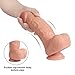 Produktbild Realistischer Dildo mit Starken Saugnap,12shage Layer Silikon Analdildo Wasserdicht Geruchlos Real Dong Penis Nachbildung Perfekter Naturdildo G-Punkt Dilos Sexspielzeug für Fraue