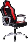 Brand New Designed Racing Sport Swivel Office Chair in Black Red Colour