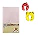 Produktbild DK glovesheet Bio Pink Spannbettlaken 83 x 50 cm Kinderbett Spannbetttuch 100% Bio-Baumwolle – für Chicco Next 2 Me Wiege – Plus 2 Stück Sicherheit Tisch Türstopper Türstop Türstopp