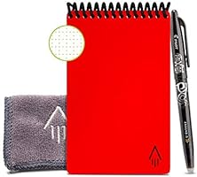 Rocketbook Everlast Smart Reusable Small Note Pad – Mini A6 – Red – Reuse Endlessly