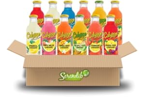 SERENDIB Calypso Lemonade 12 Pack | Island-Inspired Flavors with Real Lemon | 12 Premium Bottled Lemonade from Random Flavours