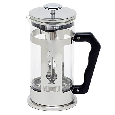 Bialetti - 3130 - French Press Preziosa - Cafetière Italienne à Piston en Inox - 8 Tasses