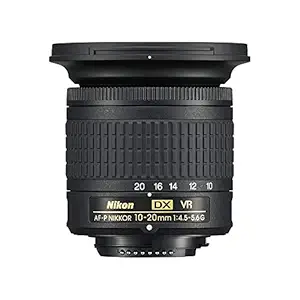 Nikon AF-P DX Nikkor 10-20mm f/4.5-5.6G VR F/4.5-29 Fixed Zoom Camera Lens (Black)