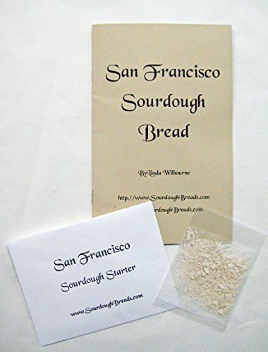 San Francisco Sourdough Bread Starter and 3.5-Quart Dough Rising Bucket with Lid by SourdoughBreads