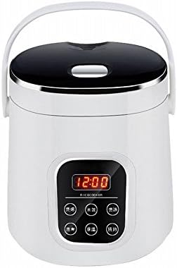 D Electric pot Smart Mini Car Rice Cooker 24V V ??1-2-3 People Outdoor Car with a Small Rice Cooker Booking Timing,White