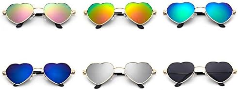 MOHAWK Ladies Heart Shape Metal Frame Designer Sunglasses UV400