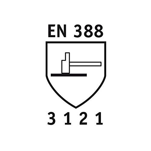 DEXTER 2 Mechanikerhandschuhe aus speziellem grauen Stretch-Gewebe, schwarze Latexschaum-Beschichtun Größe 8 (M) Damen Standard - 2