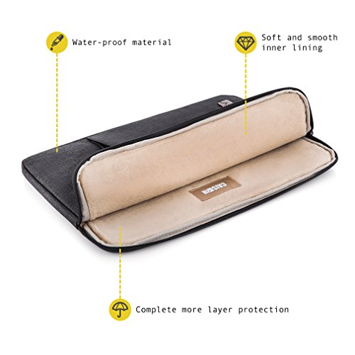 CAISON Wasserdicht Laptoph  lle Sleeve Case Etui Notebook H  lle Tasche f  r Apple 2017 Neu 15 Zoll MacBook Pro Touch Bar und Touch ID   15  MacBook P