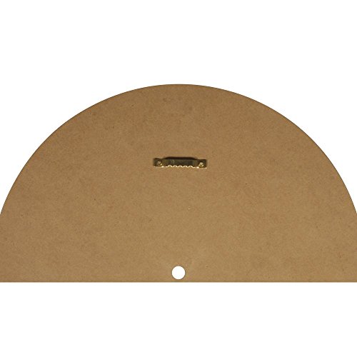 RAYHER 62423000 MDF Platte mit Loch Durchmesser 1,1 cm, 30 cm Durchmesser, 2-teilig für Uhrwerk Art 89 301 00 - 2