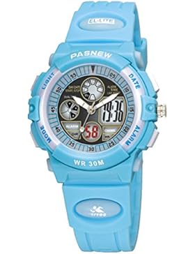 Children's watch doppel-color wasserdicht luminous multi-funktion elektronik-C