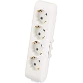 Viko Multi-Let Quad Socket Ground Child Protected Terminal Block