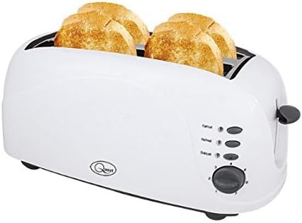 RED 1300W TOASTER 4 SLICE STAINLESS STEEL ELECTRIC COOL TOUCH KITCHEN HOME NEW