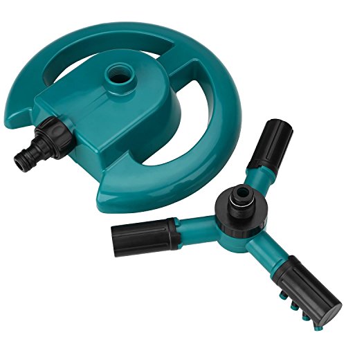 SOLEDI Garten Rasensprinkler Garden Sprinklers 3 Arm Rotary 360 Grad Drehung 26ft-32,8ft Spray Entfernung - 2