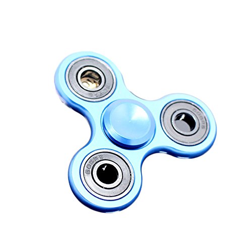 St.Mandyur Alloy Tri-spinner Fidget Toy Stress Reducer Ceramic Bearing EDC Focus Toy (Navy Blue) St.Mandyur Alloy Tri-spinner Fidget Toy Stress Reducer Ceramic Bearing EDC Focus Toy (Navy Blue)